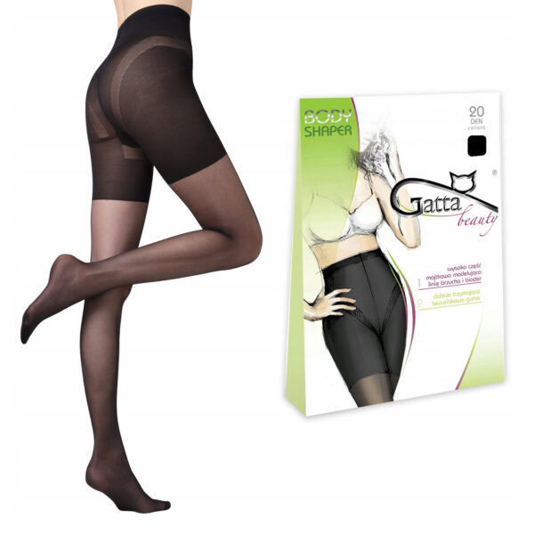 Gatta body shaper rajstopy modelujące czarne 20 den 3-M