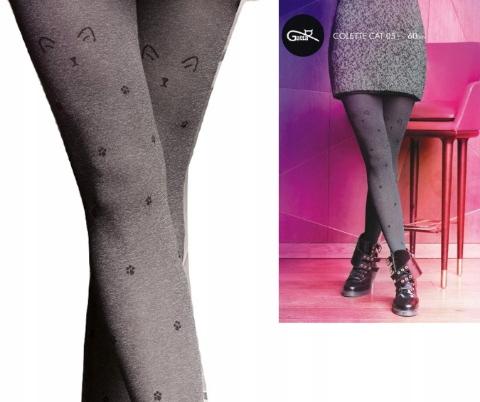 Rajstopy damskie Gatta trendy line cat 05 3-M 60 den szare