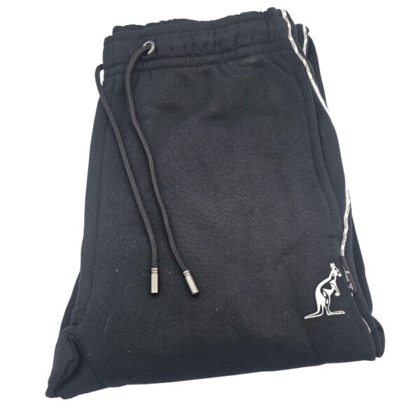 Spodnie dresowe męskie czarne Australian M slim fit - obrazek 3