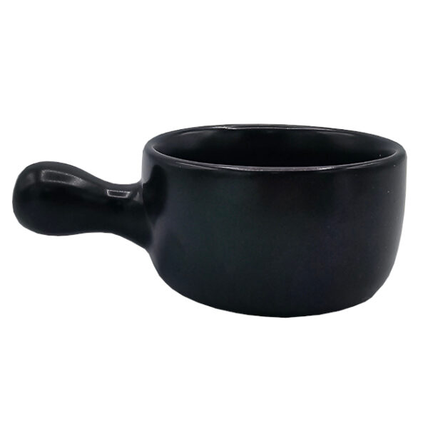 Rondelek do fondue ceramiczny 4 sztuki Mäster czarny - obrazek 2