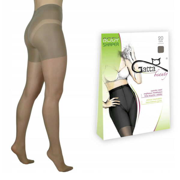 Gatta body shaper rajstopy modelujące beige 20 den 3-M