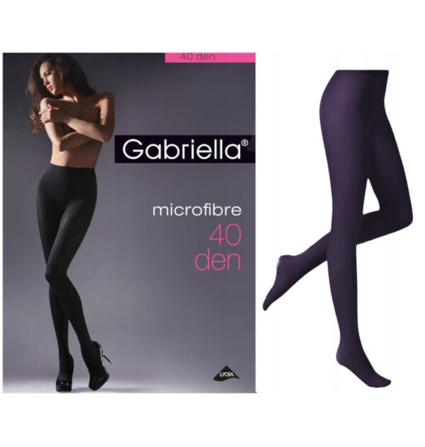 Rajstopy Gabriella microfibre 40 den 3 viola fioletowe