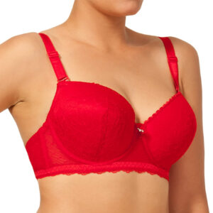 Linaise biustonosz push up 1660 80A czerwony