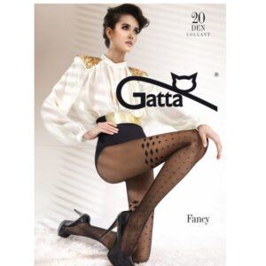 Rajstopy damskie wzorzyste Gatta fancy fantasia 20 den 2-S nero