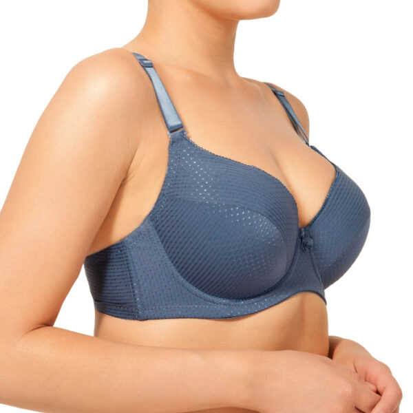 Linaise biustonosz usztywniany push up Jana 1318 80A niebieski - obrazek 2