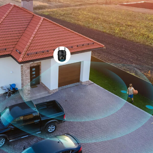 Kamera bezprzewodowa 2K Cinnado solarna 360° 2.4Ghz - obrazek 3