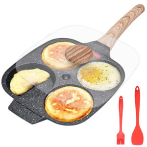 Patelnia do omletów jajek aluminiowa 4 miejsca