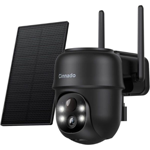 Kamera bezprzewodowa 2K Cinnado solarna 360° 2.4Ghz