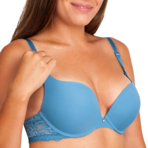 Linaise biustonosz usztywniany push-up Syntia 1706 70C niebieski