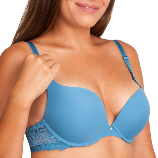 Linaise biustonosz usztywniany push-up Syntia 1706 70C niebieski