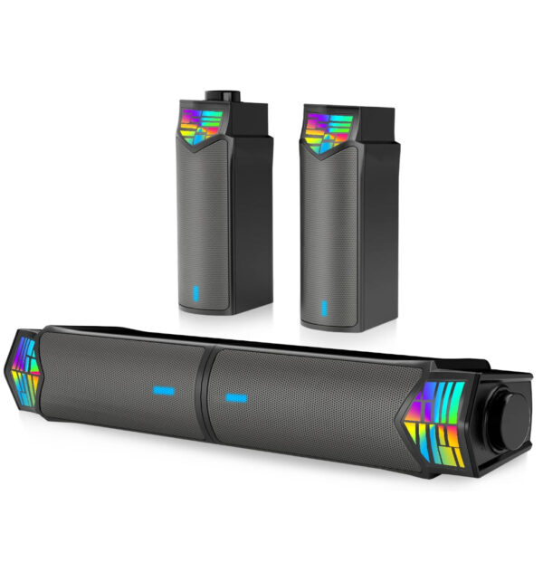 Głośniki komputerowe gamingowe Bluetooth RGB Smalody