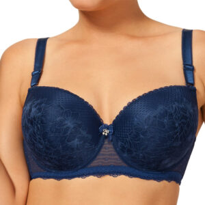 Linaise biustonosz push up Joséphine 1660 granatowy 80A