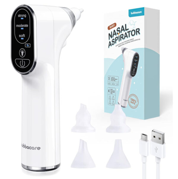Elektryczny aspirator do nosa dla dzieci 4 końcówki - obrazek 2