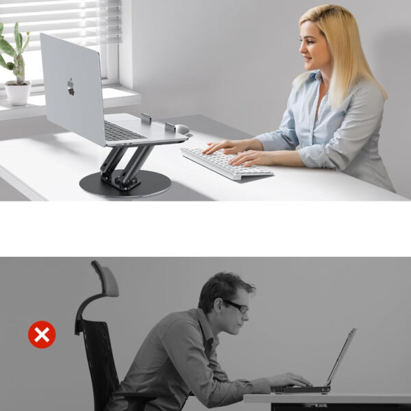 Omoton stojak podstawka ergonomiczna pod laptopa LA12 - obrazek 5