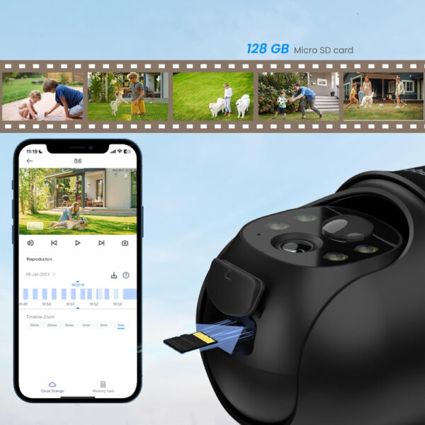 Kamera bezprzewodowa 2K Cinnado solarna 360° 2.4Ghz - obrazek 4