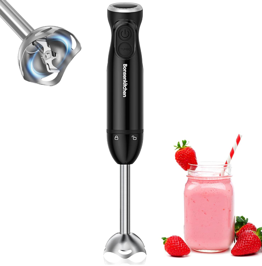 Blender ręczny Bonsenkitchen 1000 W czarny HB3201