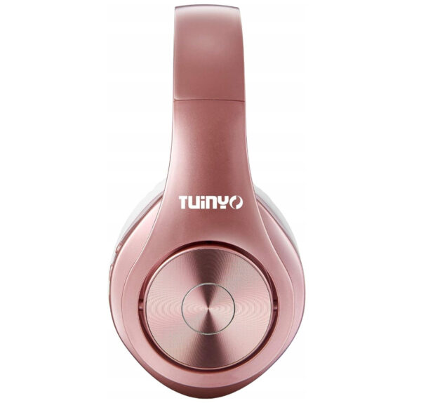 Słuchawki bezprzewodowe Bluetooth Tuinyo nauszne różowe - obrazek 2