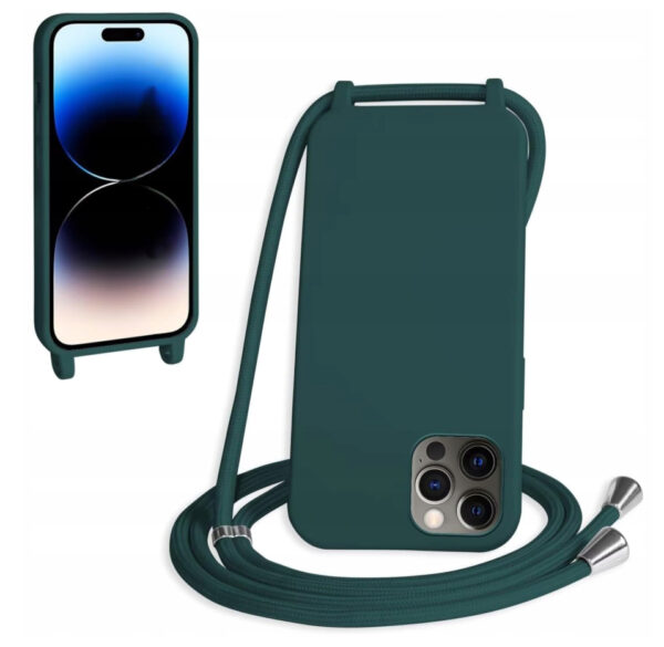 Etui do telefonu case plecy iPhone 13/13 Pro ze smyczą