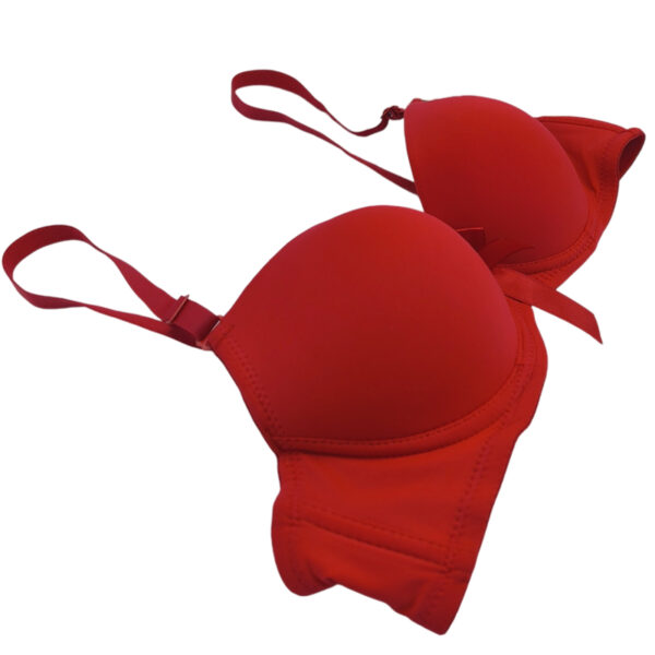 Linaise biustonosz push up 1408 80A czerwony - obrazek 2