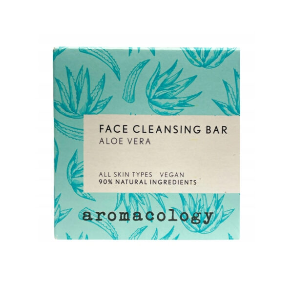 Aromacology mydło w kostce do czyszczenia twarzy aloe vera 80 g - obrazek 2
