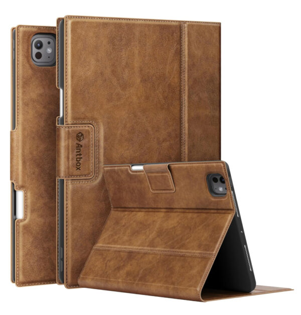 Antbox etui na iPad Pro 13 brązowe skórzane