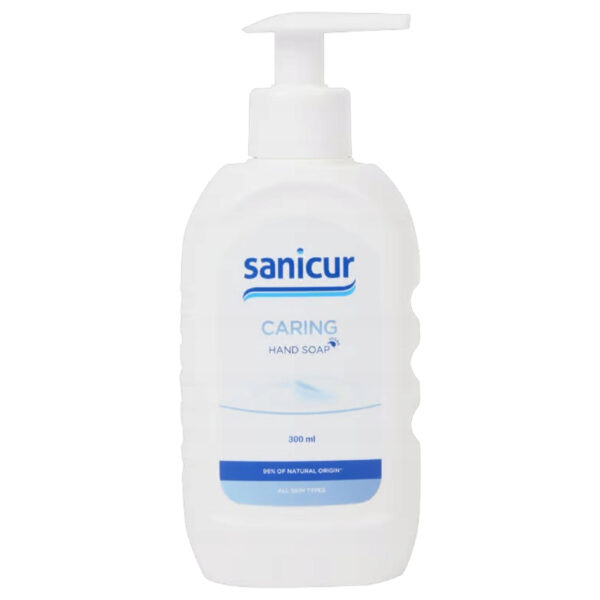 Mydło do rąk dozownik z pompką Sanicur Caring naturalne