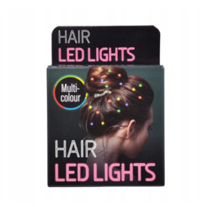 Lampki do włosów dekoracja LED na baterie kolorowe