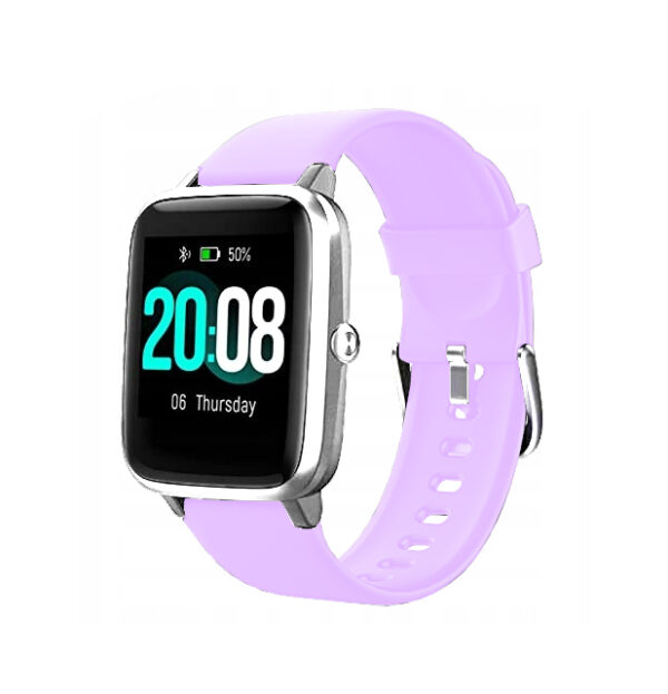 Smartwatch zegarek fitness damski fioletowy
