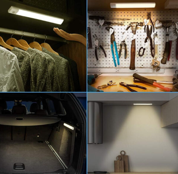 Lampki LED z czujnikiem ruchu bezprzewodowe 3 sztuki - obrazek 4