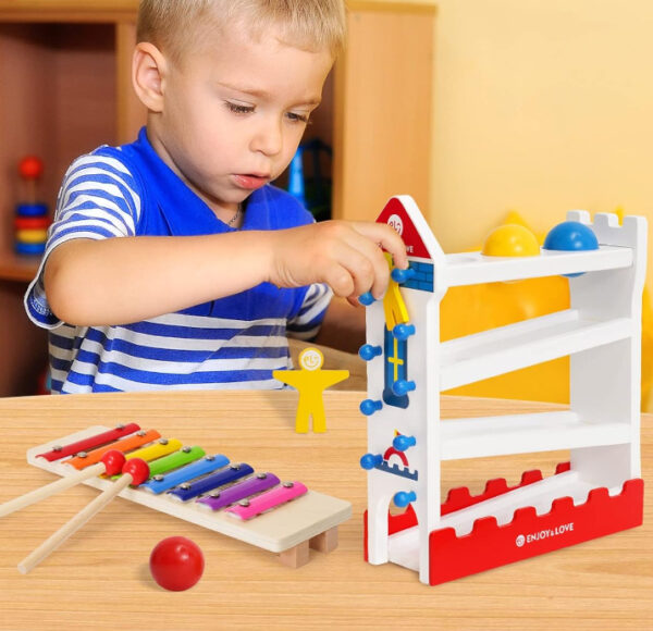 Gra edukacyjna zabawka dla dzieci zręcznościowa cymbałki - obrazek 4