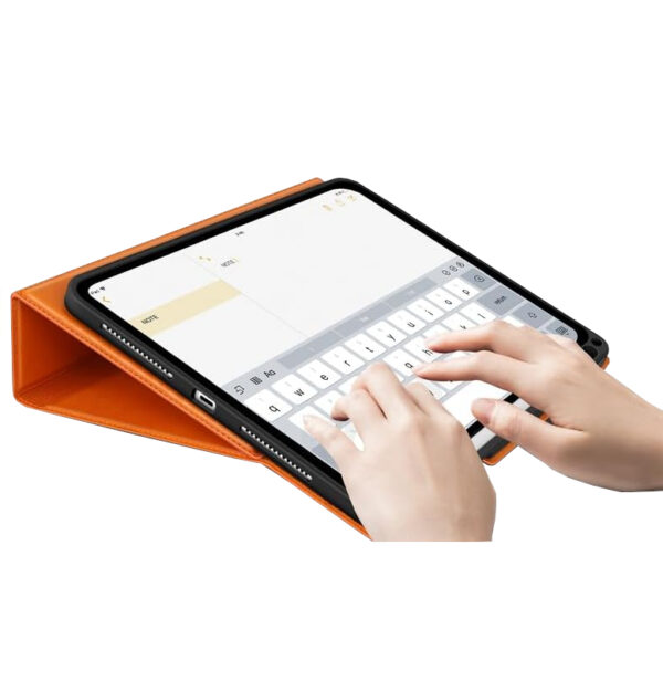 Antbox etui na iPad Pro 13 pomarańczowe skórzane - obrazek 2