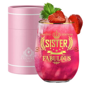 Szklanka dla siostry na prezent Fabulous Sister Crownly Crystal