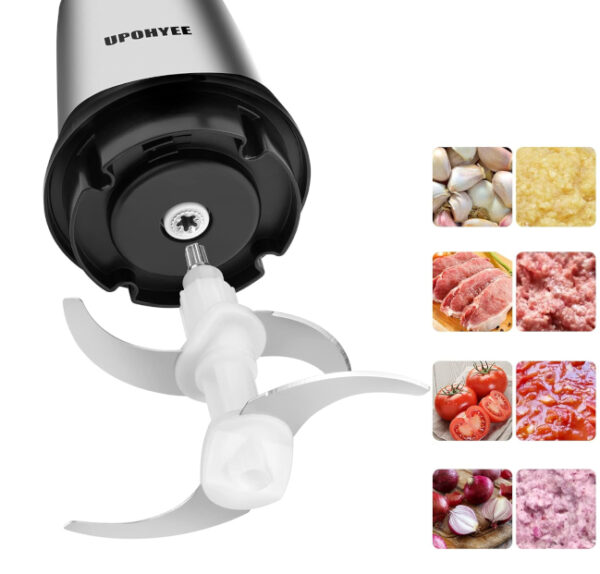 Rozdrabniacz kuchenny szatkownica Upohyee 2 L 600 W - obrazek 3