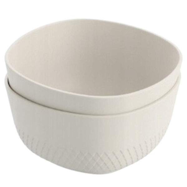 Moods zestaw 2 miseczek plastikowych piknikowe 14cm beżowe - obrazek 2