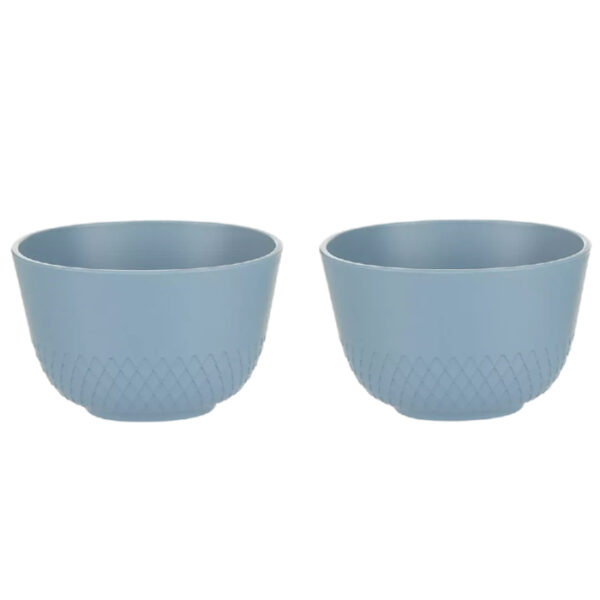 Moods zestaw 2 miseczek plastikowych piknikowe 10cm niebieskie - obrazek 3