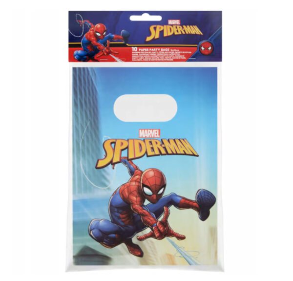 Torebki na przyjęcie cukierki Spider-Man 10 sztuk 16x22 cm