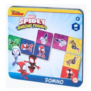 Spidey domino gra karciana w metalowym opakowaniu dla dzieci