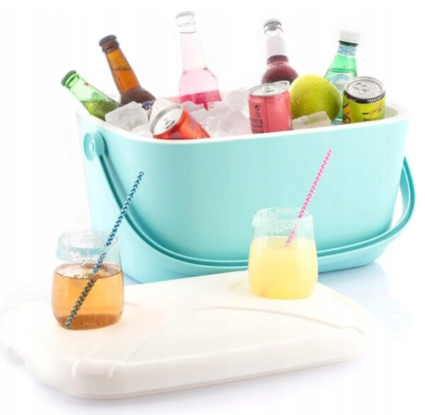 Kitchen Trend lodówka turystyczna 20 L niebieska + wkład - obrazek 2
