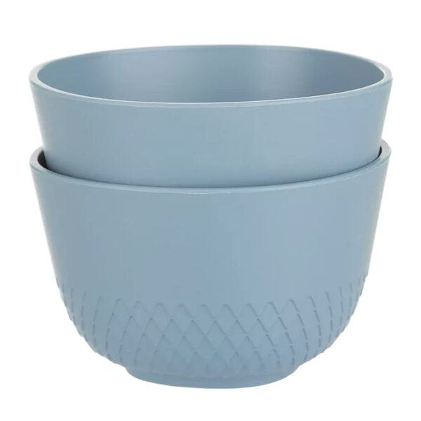Moods zestaw 2 miseczek plastikowych piknikowe 10cm niebieskie - obrazek 2