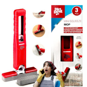 Mini mop Dirt Devil Mini Squeeze mop 2 gąbki do szkła kamienia