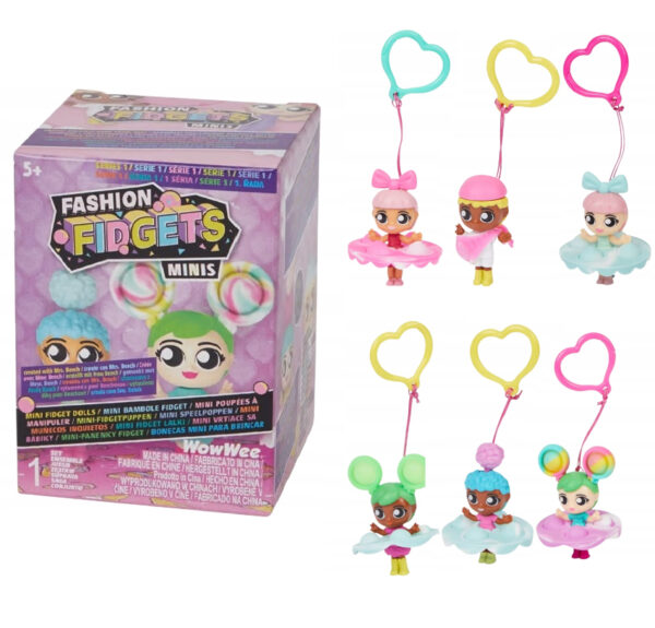 Fashion Fidgets Minis brelok do kluczy breloczek Pop it 1 sztuka