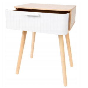 Szafka nocna stolik z szufladą w stylu skandynawskim 40x29x52 cm