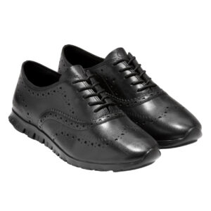 Damskie buty ZERØGRAND Wingtip Oxford Skórzane Czarne r.38