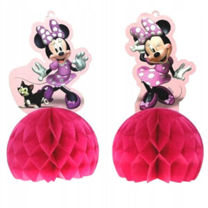 Papierowe dekoracje urodzinowe Myszka Minnie 29x16cm