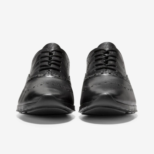 Damskie buty ZERØGRAND Wingtip Oxford Skórzane Czarne r.38 - obrazek 5