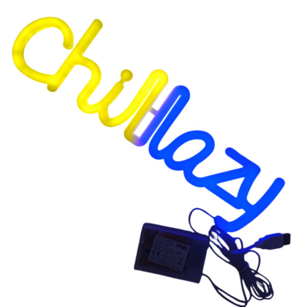 Neonowa dekoracja napis CHILLAZY Timer 144LED Zasilany bateryjnie/USB - obrazek 3