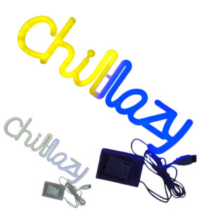 Neonowa dekoracja napis CHILLAZY Timer 144LED Zasilany bateryjnie/USB