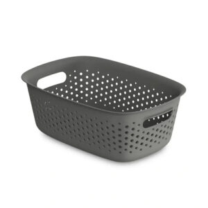 Kosz uniwersalny 3.5L tworzywo sztuczne szary 10.5 x 19.5 x 28 cm
