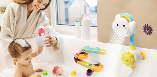 Zestaw zabawek do kąpieli dla dzieci Cute Stone Bath Toy 33 el. - obrazek 8