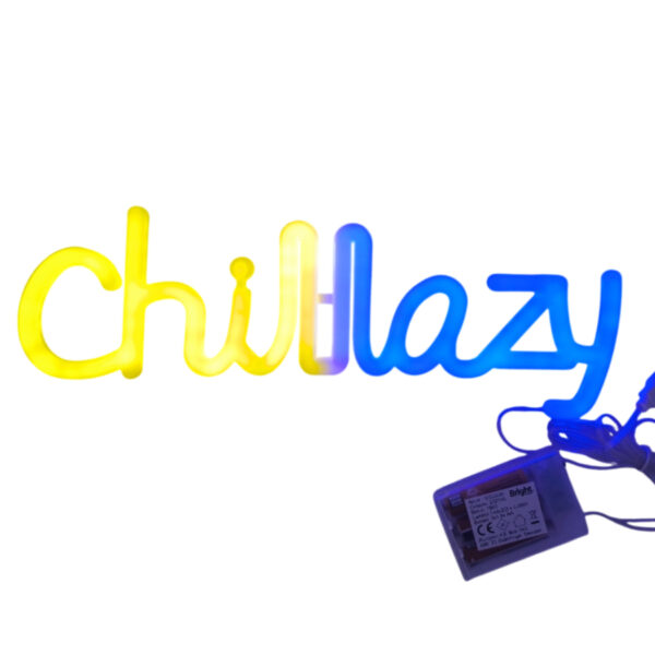 Neonowa dekoracja napis CHILLAZY Timer 144LED Zasilany bateryjnie/USB - obrazek 2